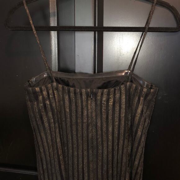 JS Collections WitchCore Goth GoblinCore Metallic Tulle Cocktail Vintage Dress - Picture 7 of 9